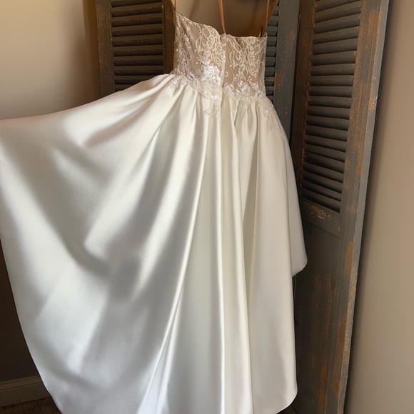 White Prom Dress - Picture 3 of 8